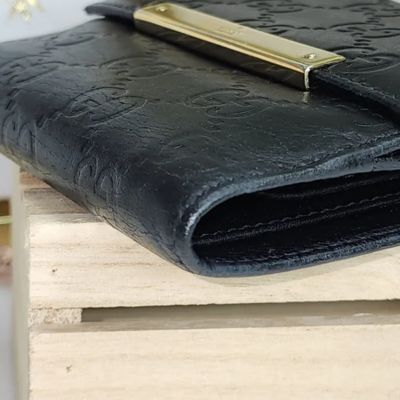 Gucci GG Guccissima Lambskin French flap Bifold Wallet PRISTINE CONDITION W/ Box - Picture 10 of 17